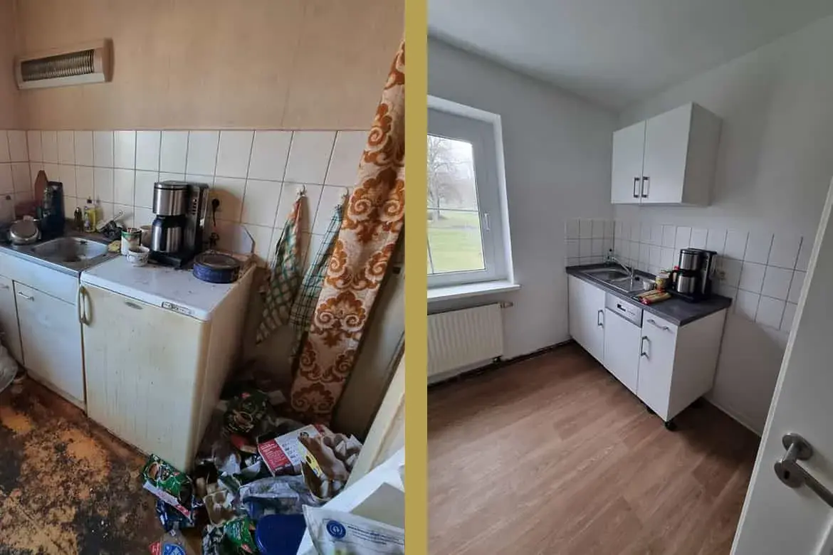 Küchen Entrümpelung in Ulm mit Ausbau und fachgerechter Entsorgung von Einbauküche und Geräten